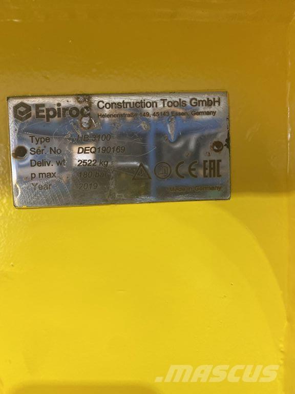 Epiroc HB3100 Martelos de quebragem