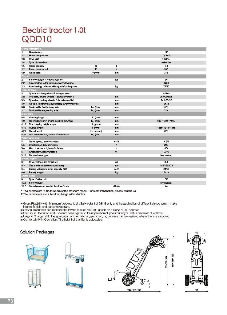 EP QDD10 Tractores de reboque