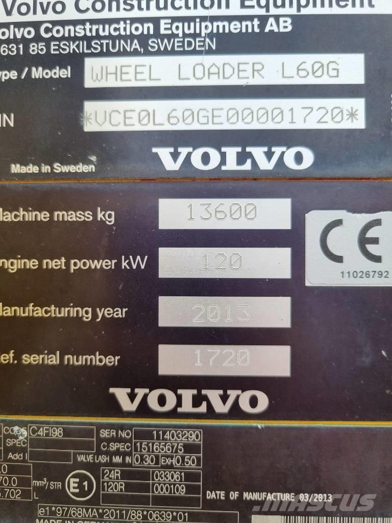 Volvo L 60 G Carregadeiras de rodas