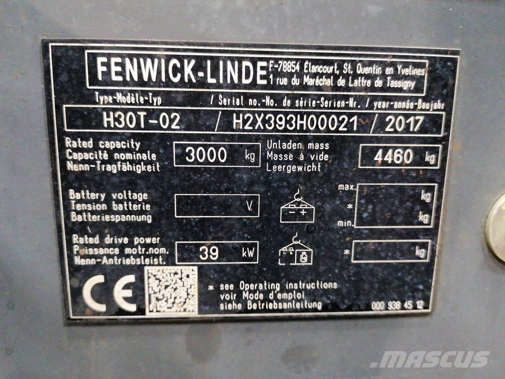 Linde H30T-02 Empilhadores a gás