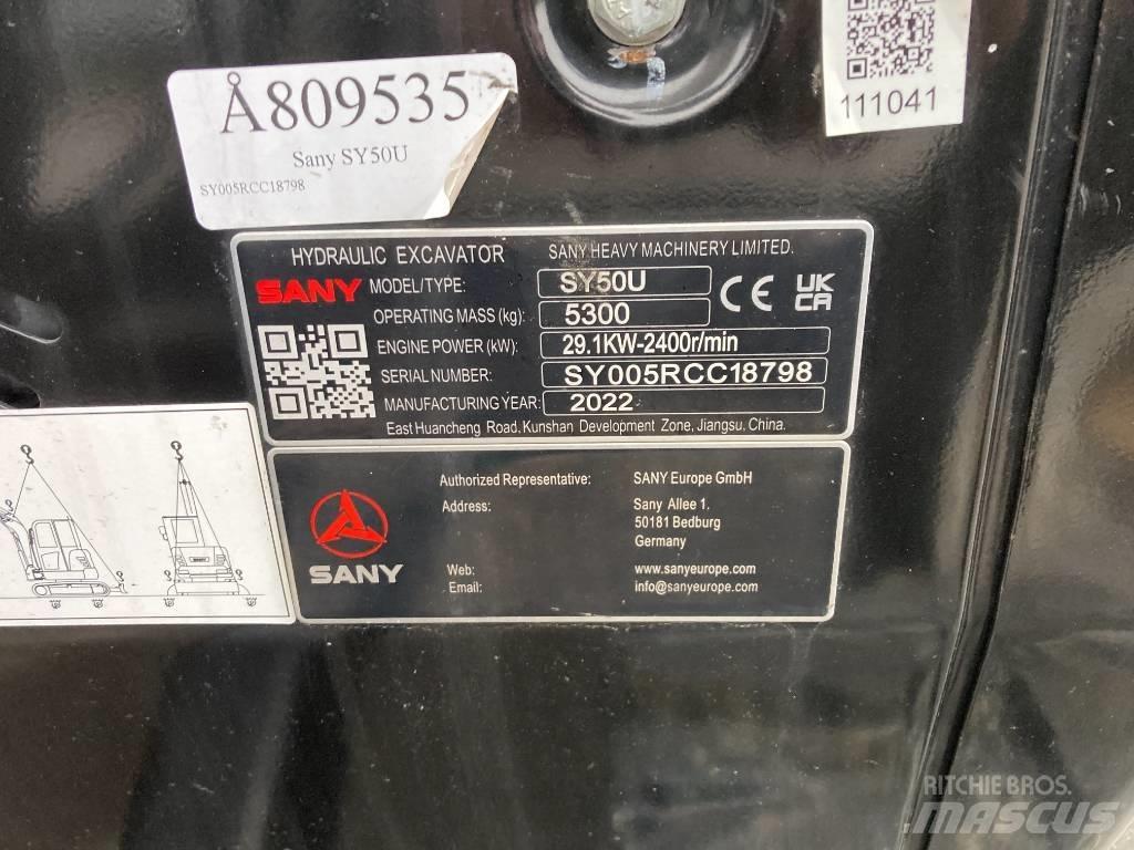 Sany SY 50 U Miniescavadeiras