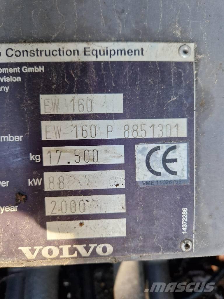 Volvo EW 160 Escavadoras de rodas