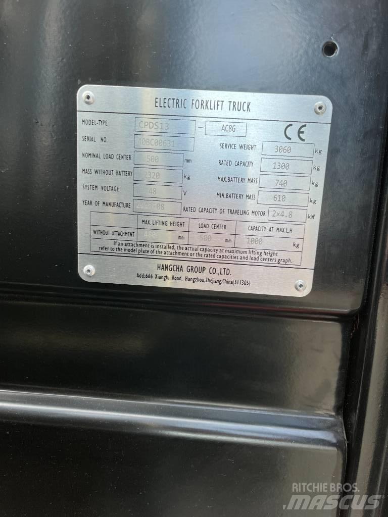 Hangcha CPDS13-AC8G Empilhadores eléctricos