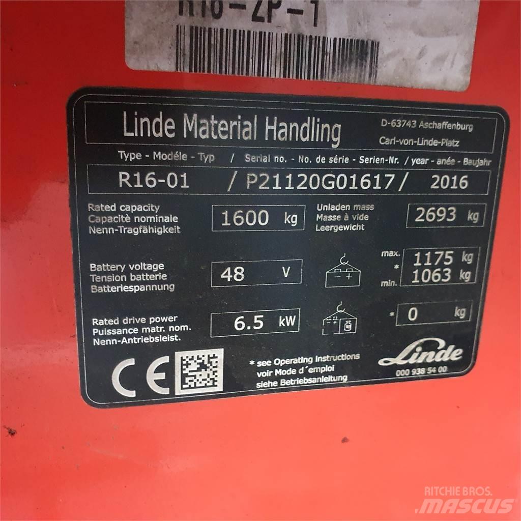 Linde R16 Empilhadores Elevadores