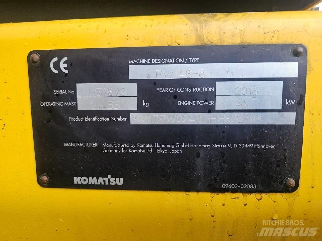 Komatsu PW148-8 Escavadoras de rodas