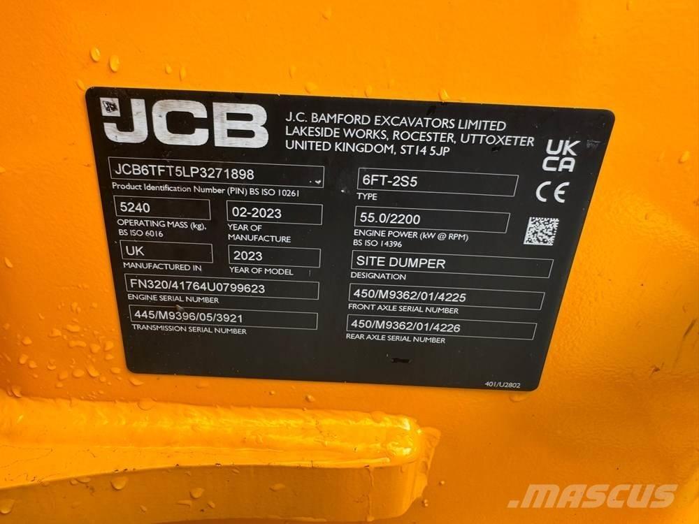 JCB 6T-2FT Dumpers de obras