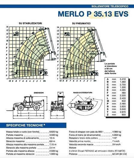 Merlo P35.13EVS Manipulador telescópico