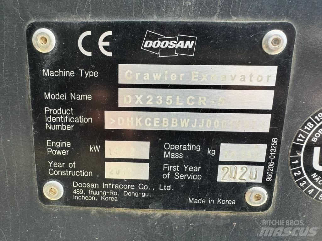Doosan DX235LCR-5 Escavadeiras de esteiras