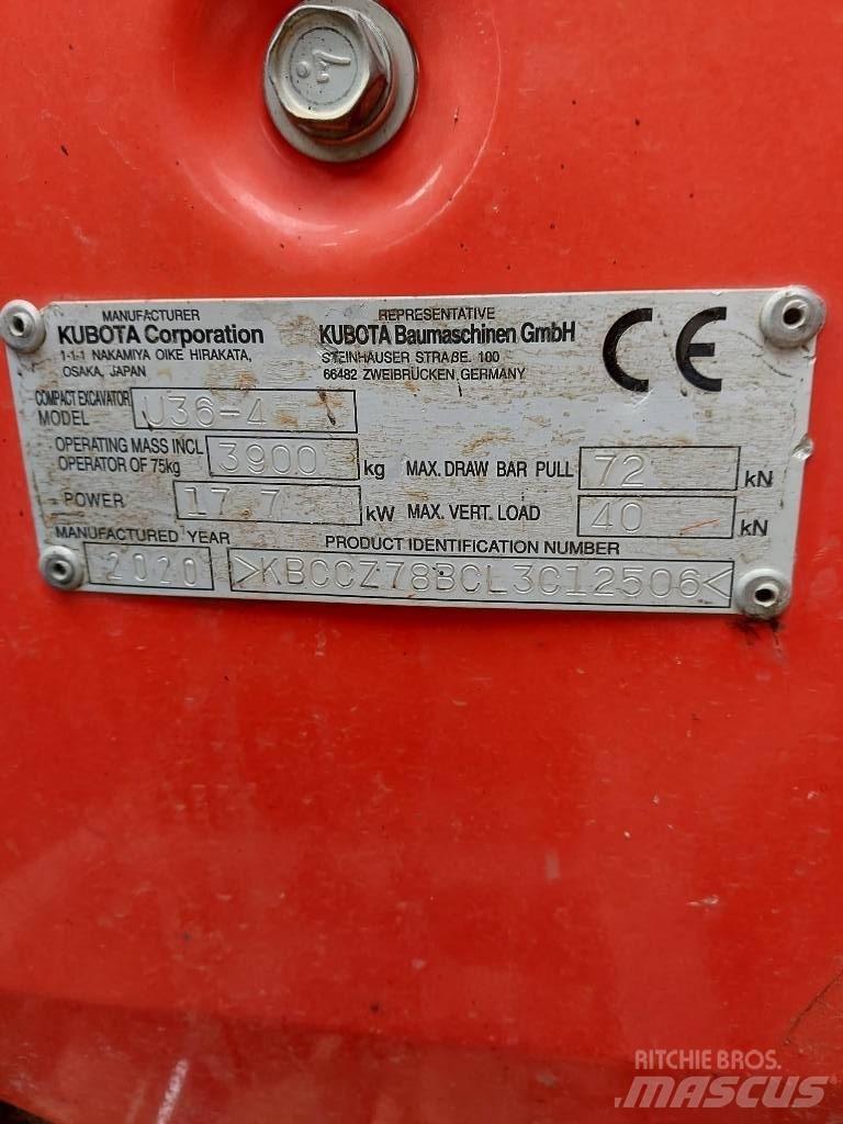 Kubota U 36-4 Miniescavadeiras