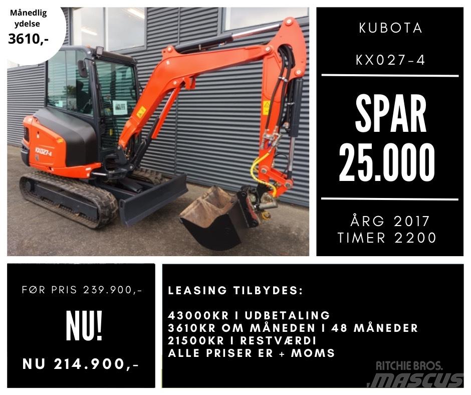 Kubota kx027-4 Miniescavadeiras