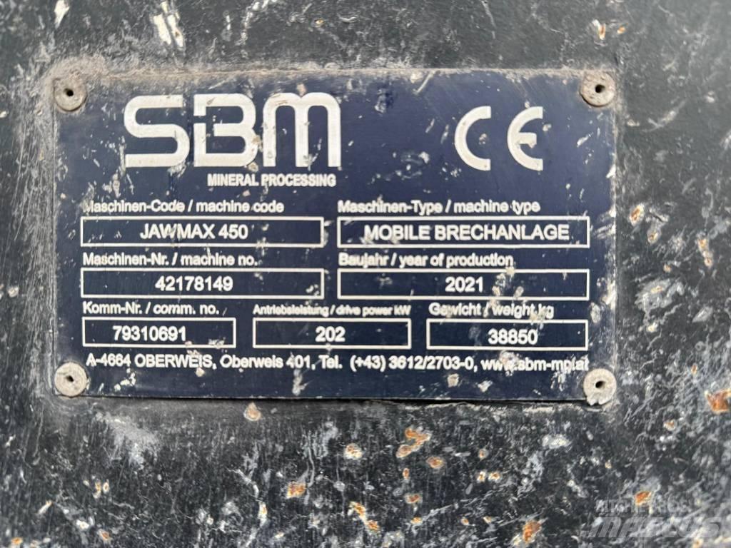 SBM Jawmax 450 Britadores móveis