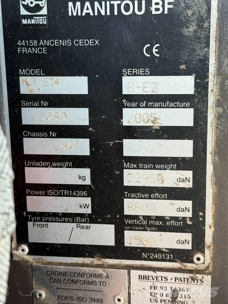 Manitou MLT 634-120 Manipulador telescópico