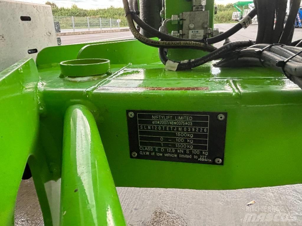 Niftylift 120 TET Plataformas aéreas montadas em atrelados