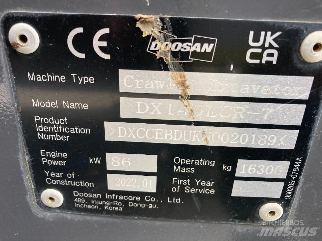Doosan DX 140 LCR-7 Escavadeiras de esteiras