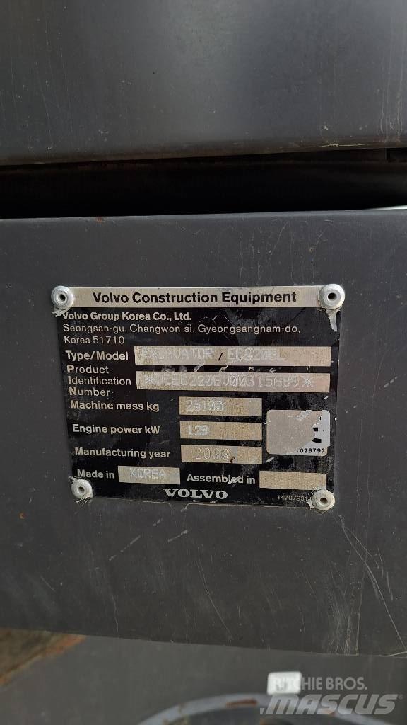 Volvo EC220E Escavadeiras de esteiras