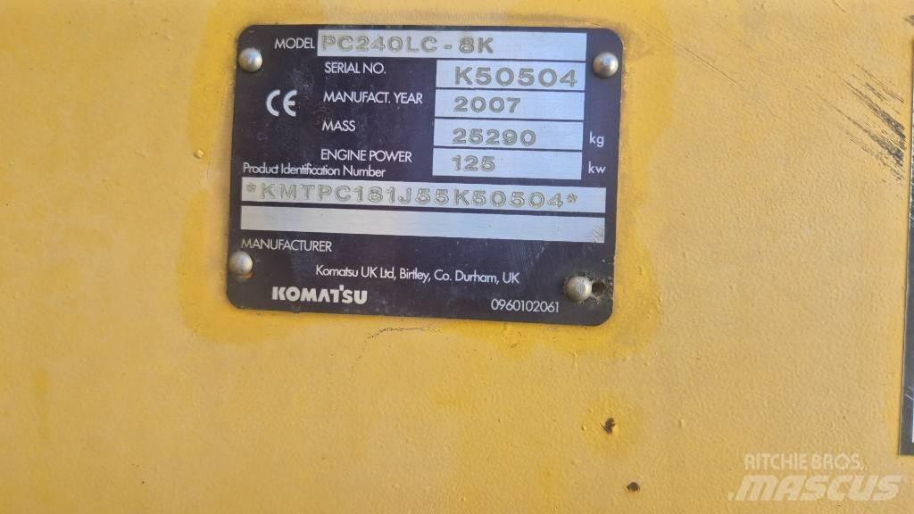 Komatsu PC240LC-8K Escavadeiras de esteiras