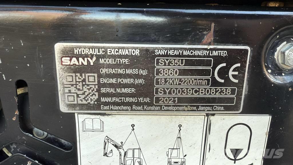 Sany SY 35 U Miniescavadeiras