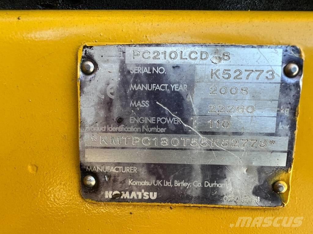 Komatsu PC 210 LCD-8 Escavadeiras de esteiras