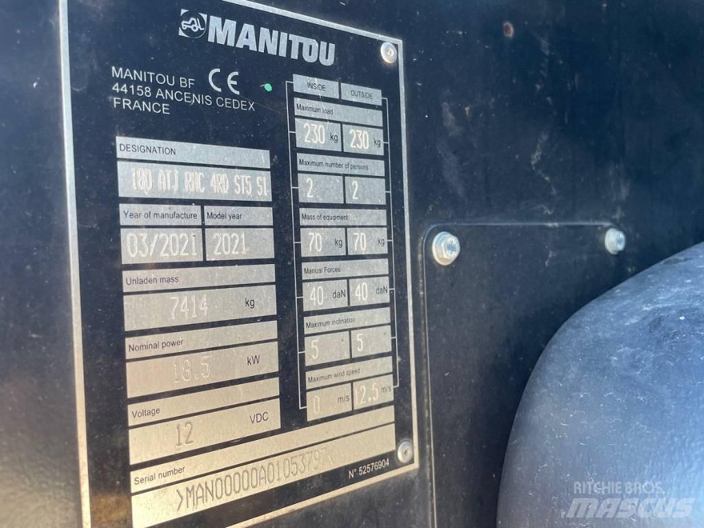Manitou 180 ATJ Elevadores braços articulados