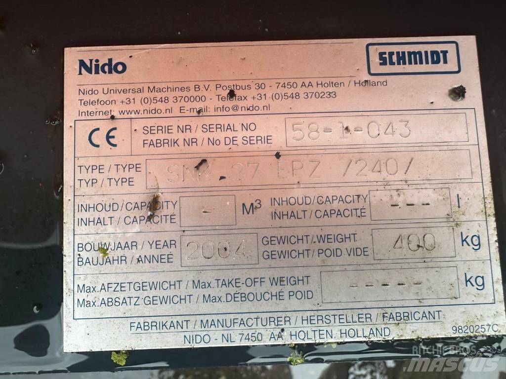 Nido SNK27 EPZ 240 Lâminas de neve e arados