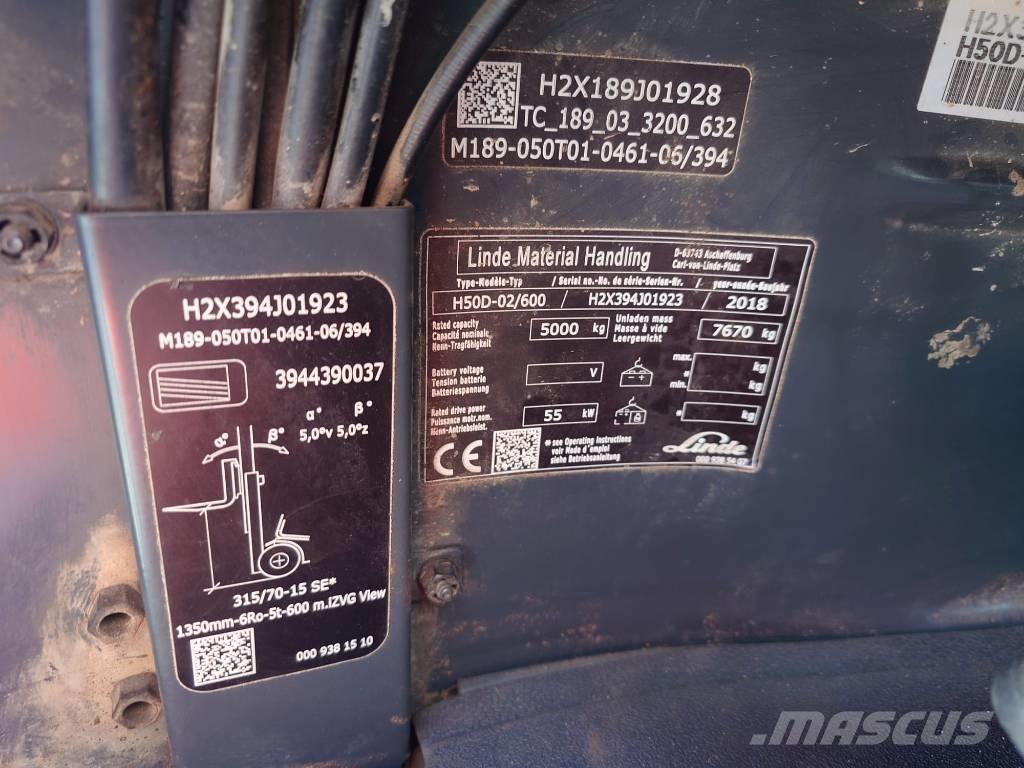 Linde H50D600/394 Empilhadores Diesel