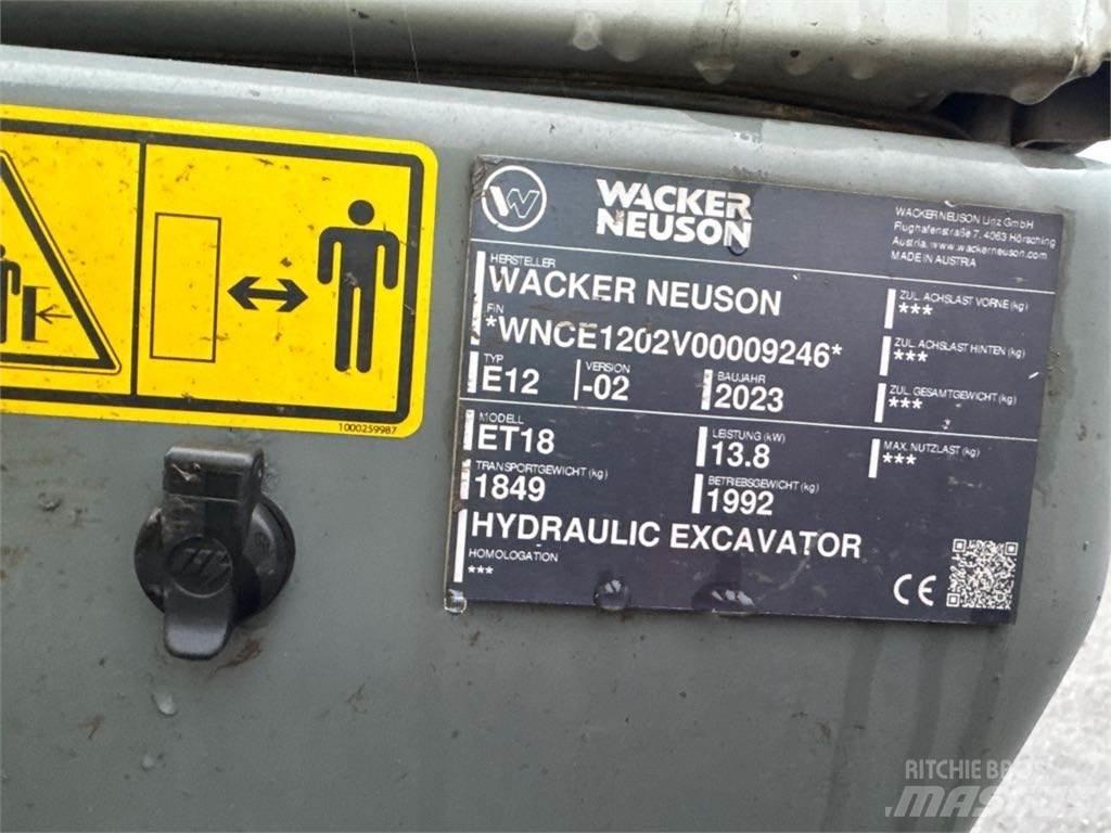 Wacker Neuson ET18 Escavadeiras de esteiras