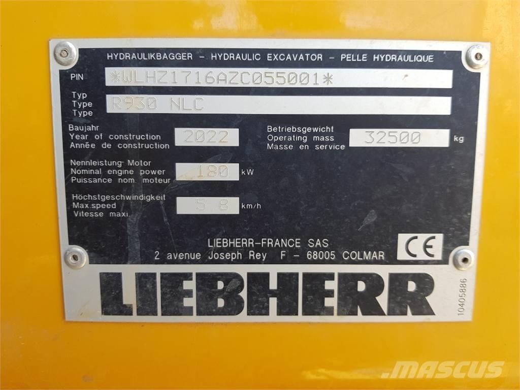 Liebherr R930 Escavadeiras de esteiras