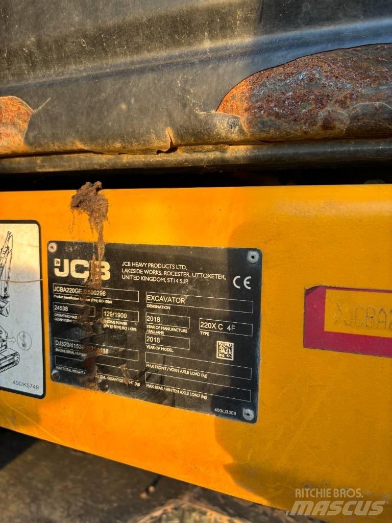 JCB 220 Escavadeiras de esteiras