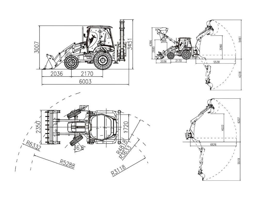 Lonking 83C Retroescavadeiras
