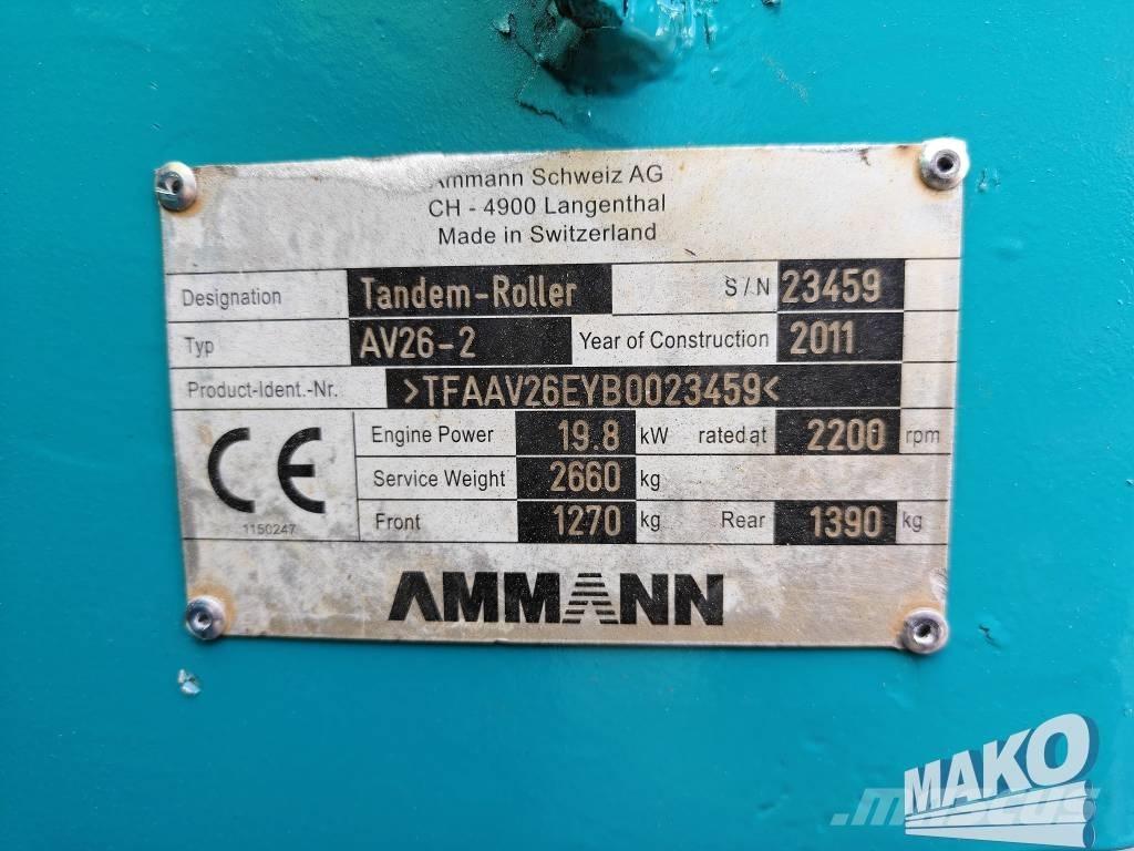 Ammann AV 26-2 Cilindros Compactadores tandem
