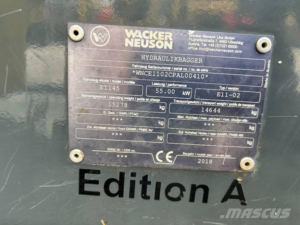 Wacker Neuson ET 145 Escavadeiras de esteiras