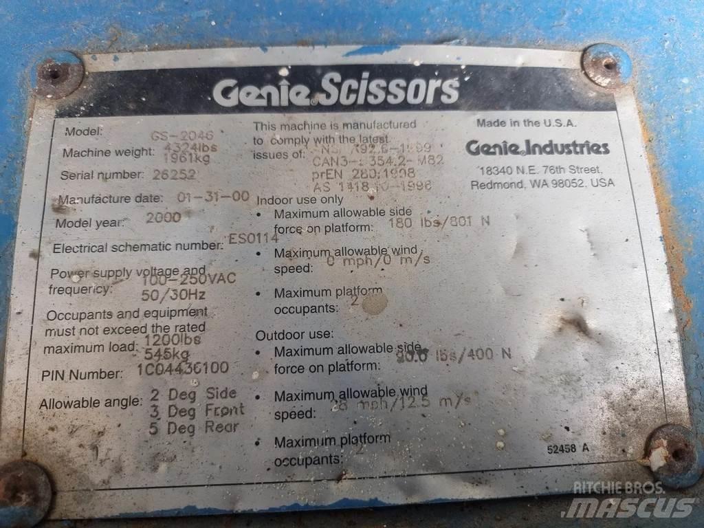 Genie GS2046 Elevadores de tesoura