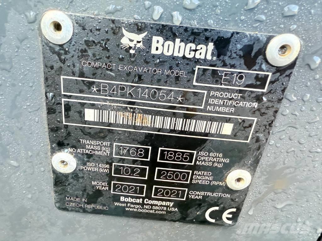 Bobcat E 19 Miniescavadeiras