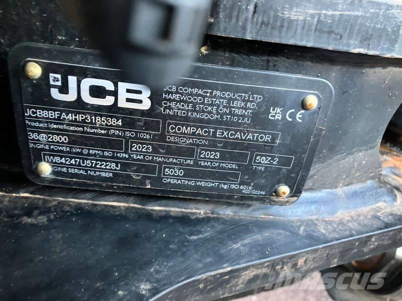 JCB 50 Z-2 Miniescavadeiras