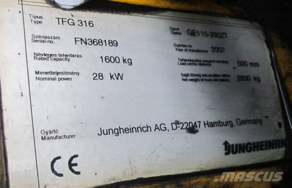 Jungheinrich TFG 316 Empilhadores a gás