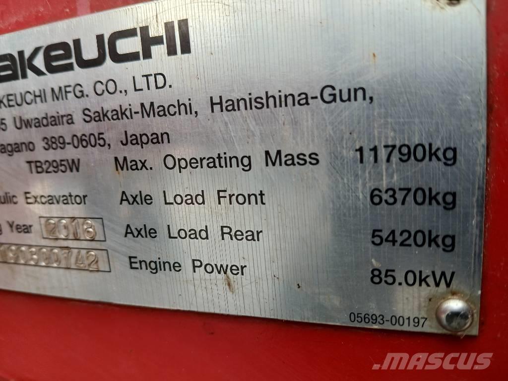 Takeuchi TB 295 W Escavadoras de rodas