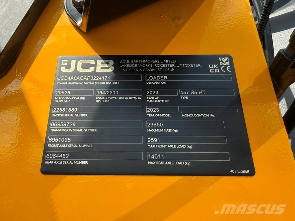 JCB 457 HT Carregadeiras de rodas