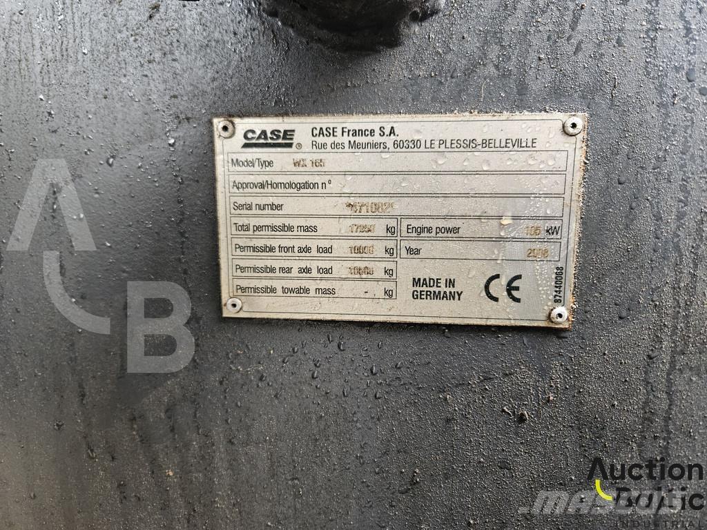 CASE WX 165 Escavadoras de rodas