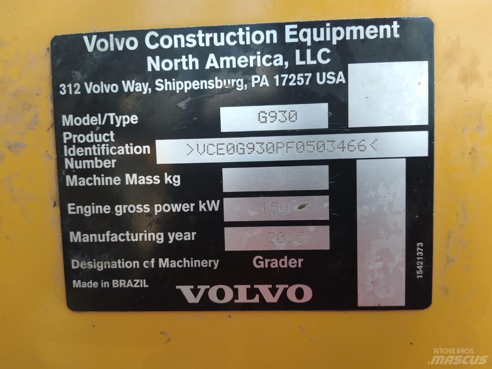 Volvo G 930 Motoniveladoras