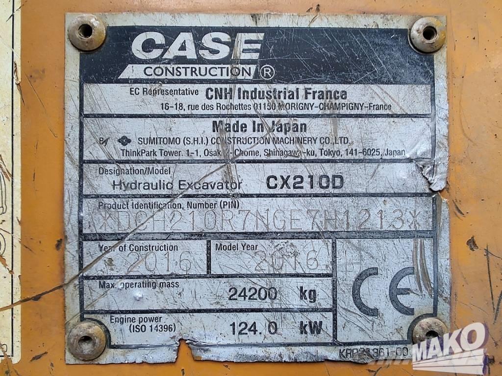 CASE CX 210 D Escavadeiras de esteiras