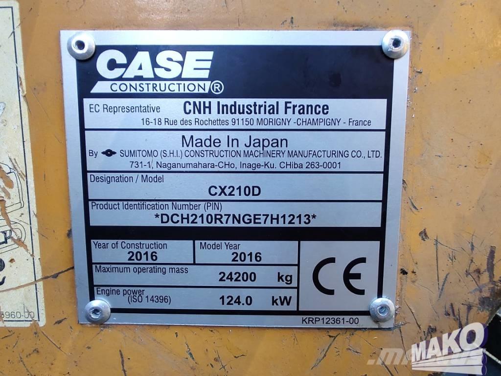 CASE CX 210 D Escavadeiras de esteiras