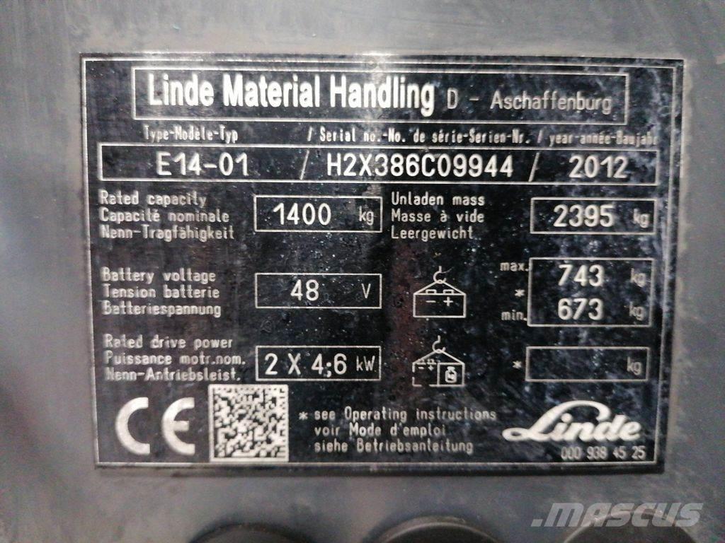 Linde E14-01 Empilhadores eléctricos