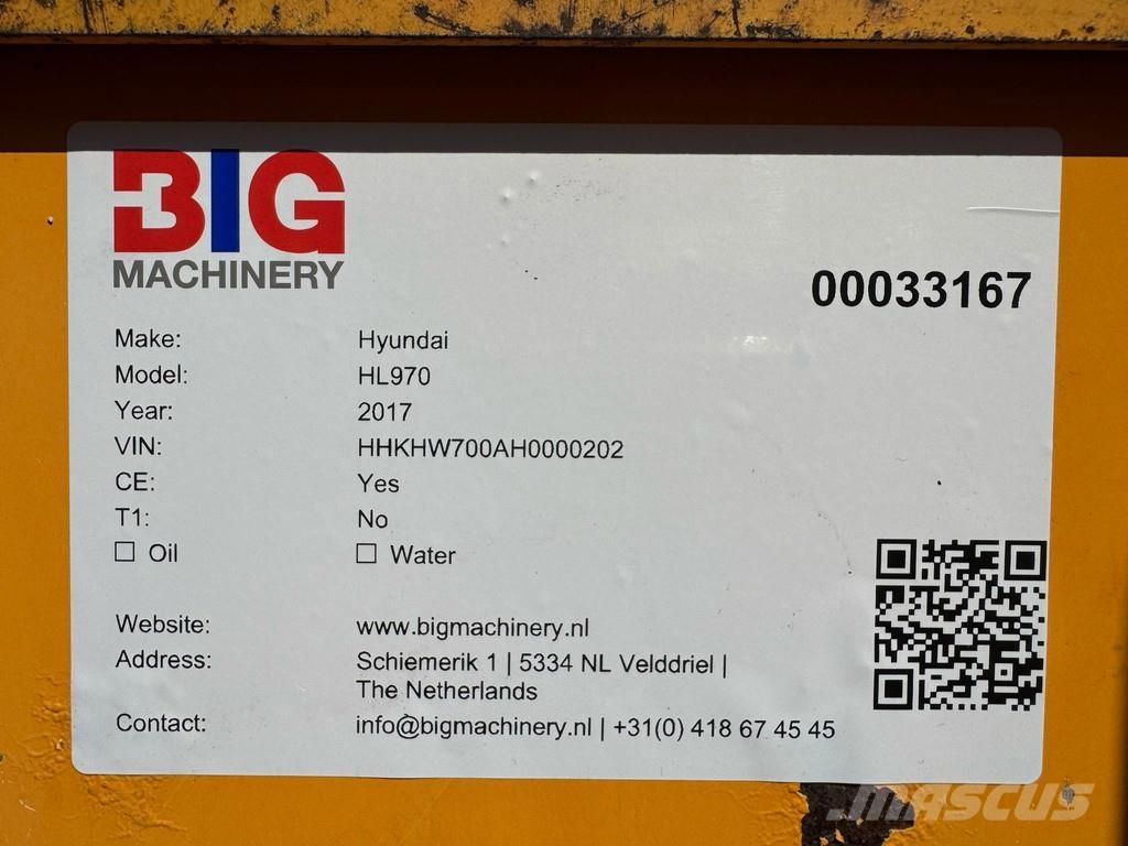 Hyundai HL970 Carregadeiras de rodas