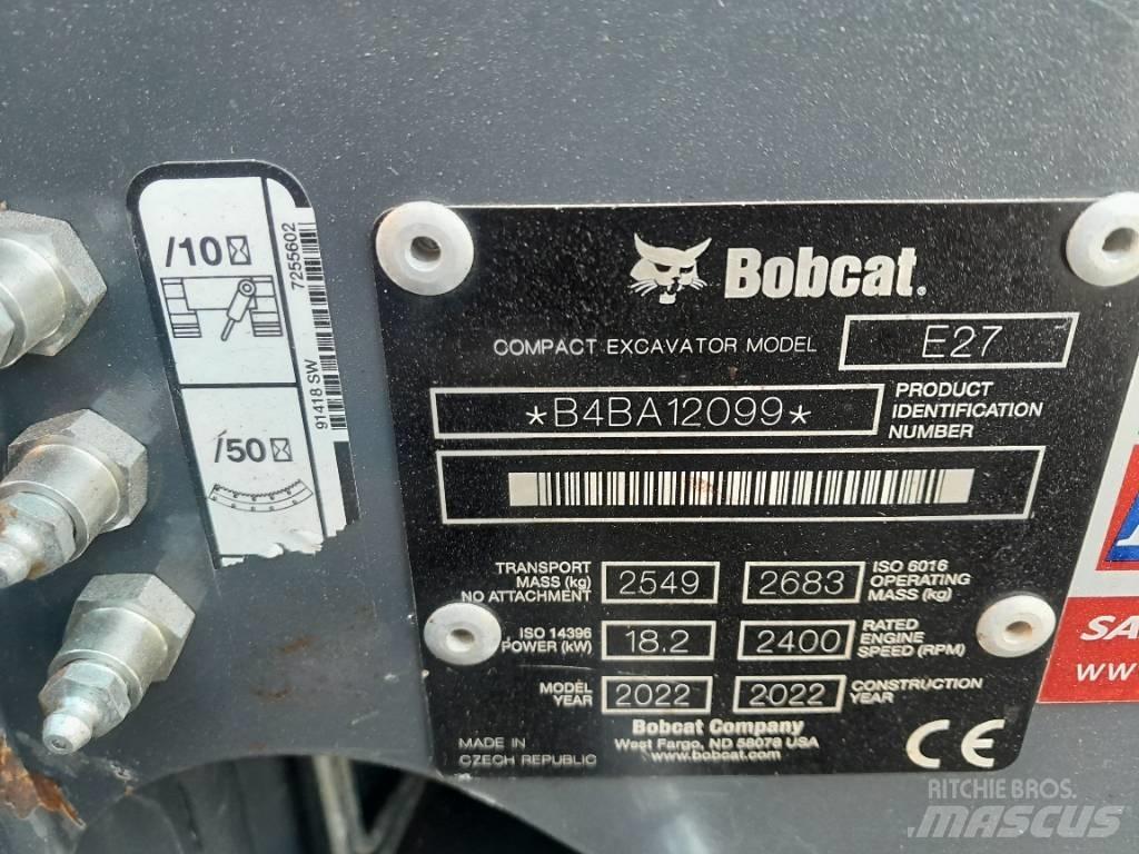 Bobcat E 27 Miniescavadeiras