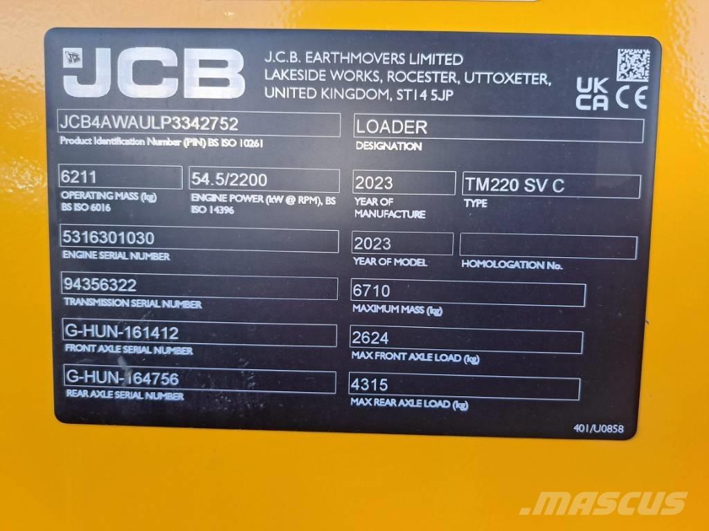 JCB TM 220 SV Carregadeiras de rodas