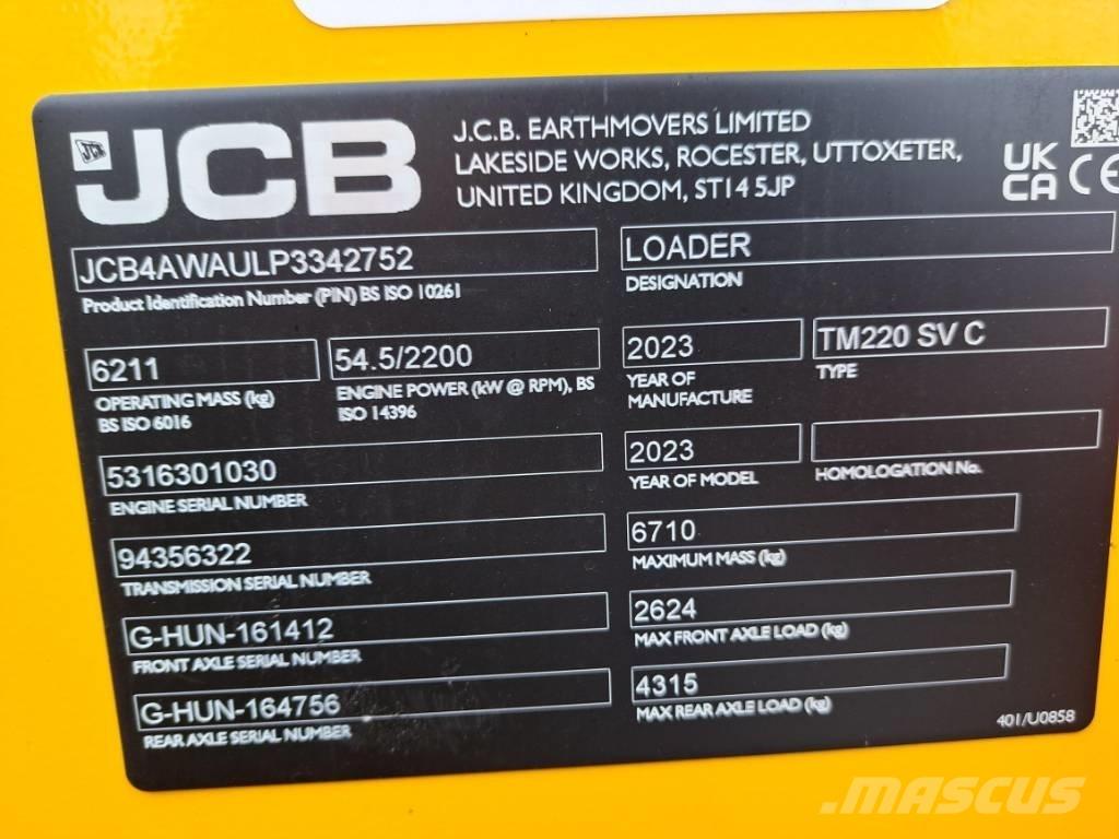 JCB TM 220 SV Carregadeiras de rodas