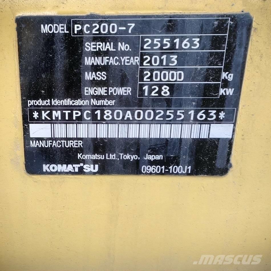 Komatsu pc200-7 Escavadeiras de esteiras