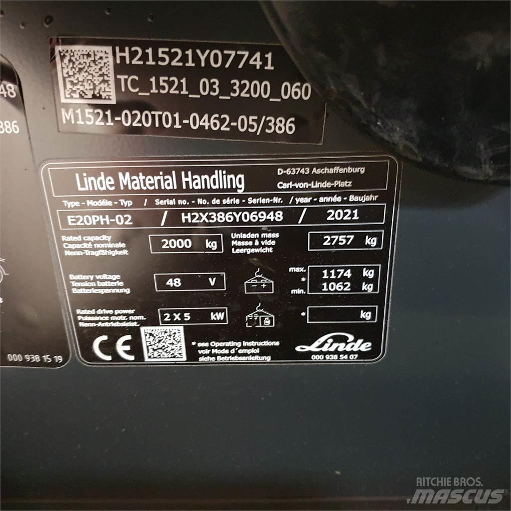 Linde E20PH Empilhadores eléctricos