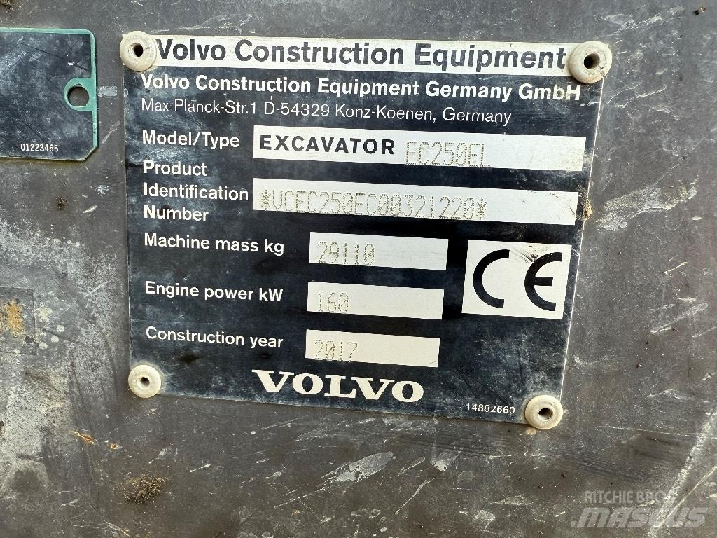 Volvo EC 250 EL Escavadeiras de esteiras