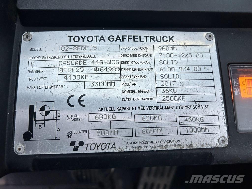 Toyota 02-8 FDF25 Empilhadores Diesel